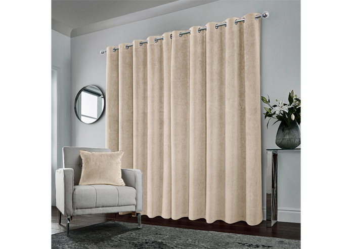 Hampton (Blackout) Eyelet, Cream - Ready Made Curtains - Image 8